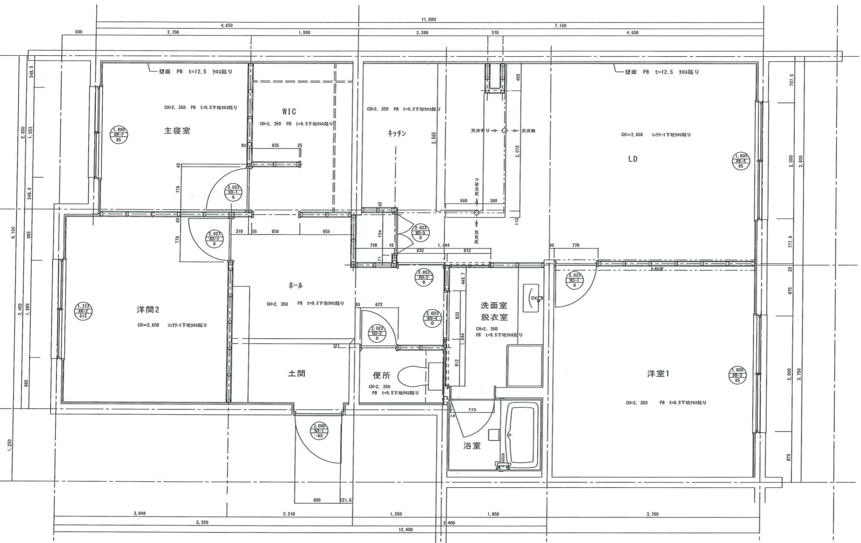 Re:OAK KANDA 2LDKの間取り図