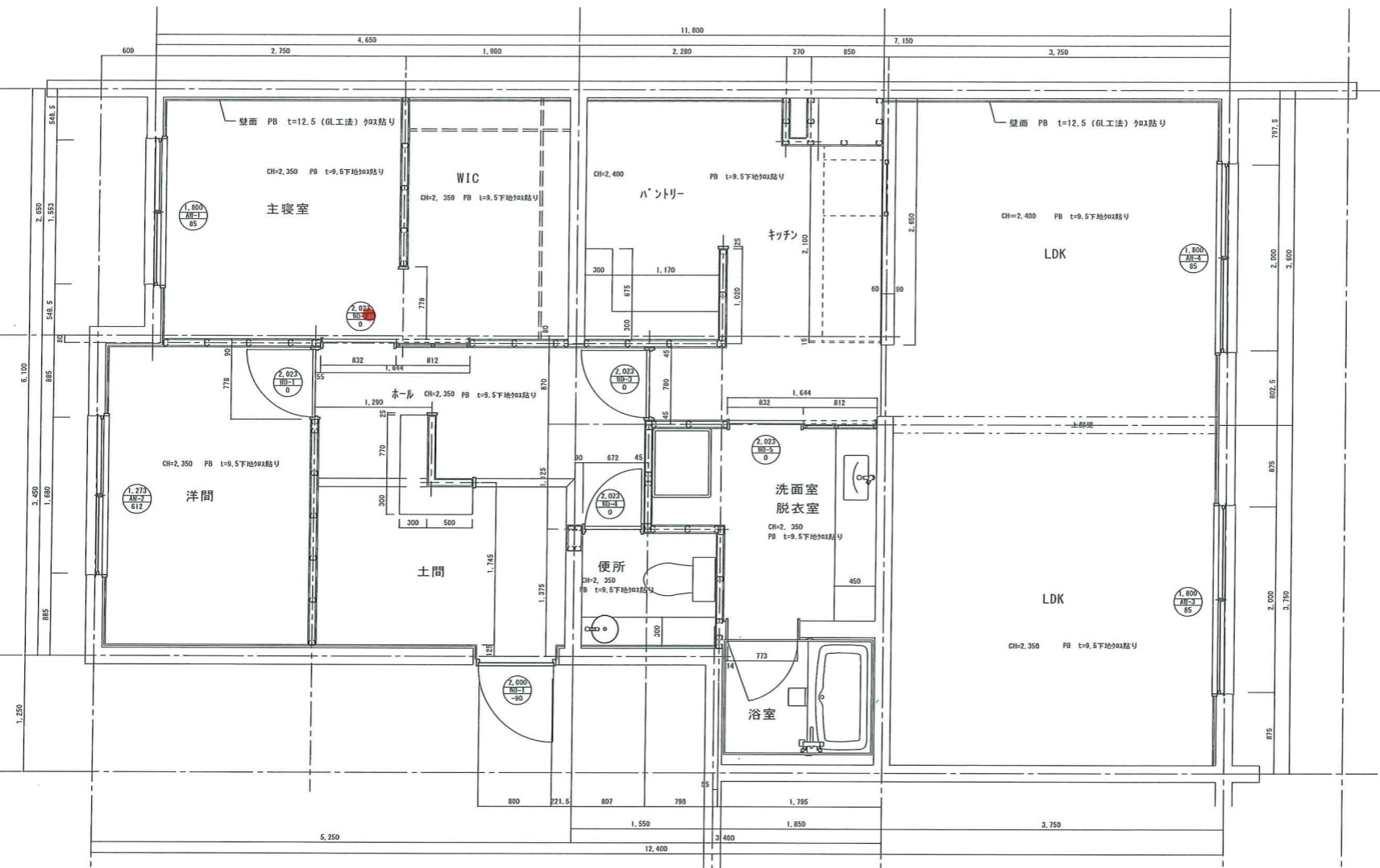 Re:OAK KANDA 3LDKの間取り図